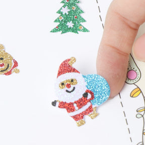 Cartoon Christmas Decorative Stickers Set of 8 Designs  b4