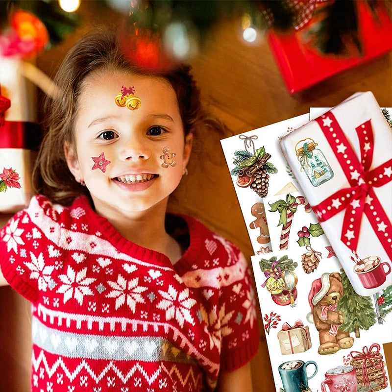Cartoon Christmas PVC Decorative Stickers b4