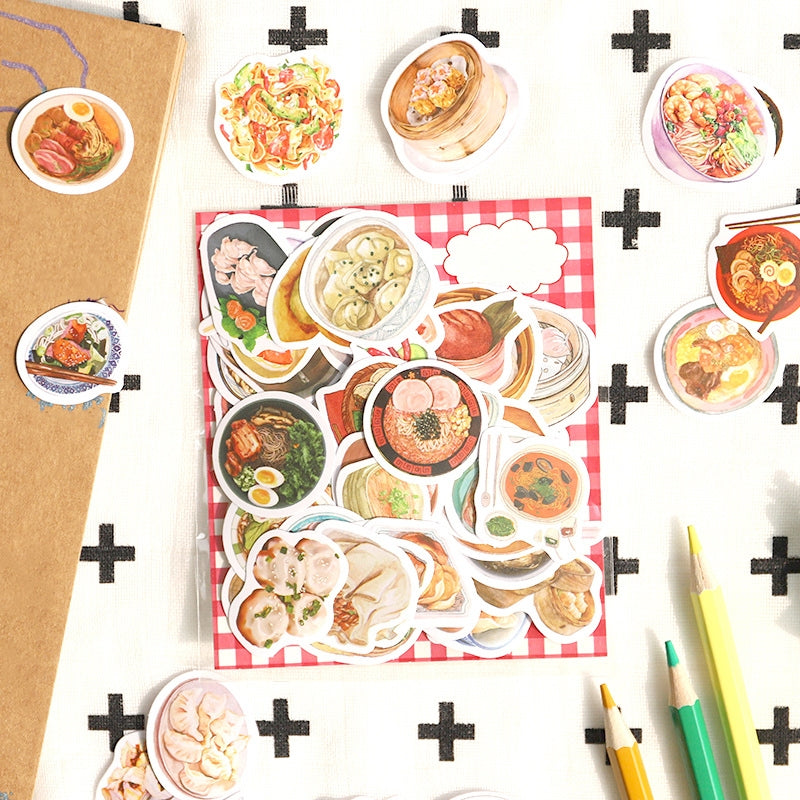 Cartoon Foods Decorative Sticker Pack b1