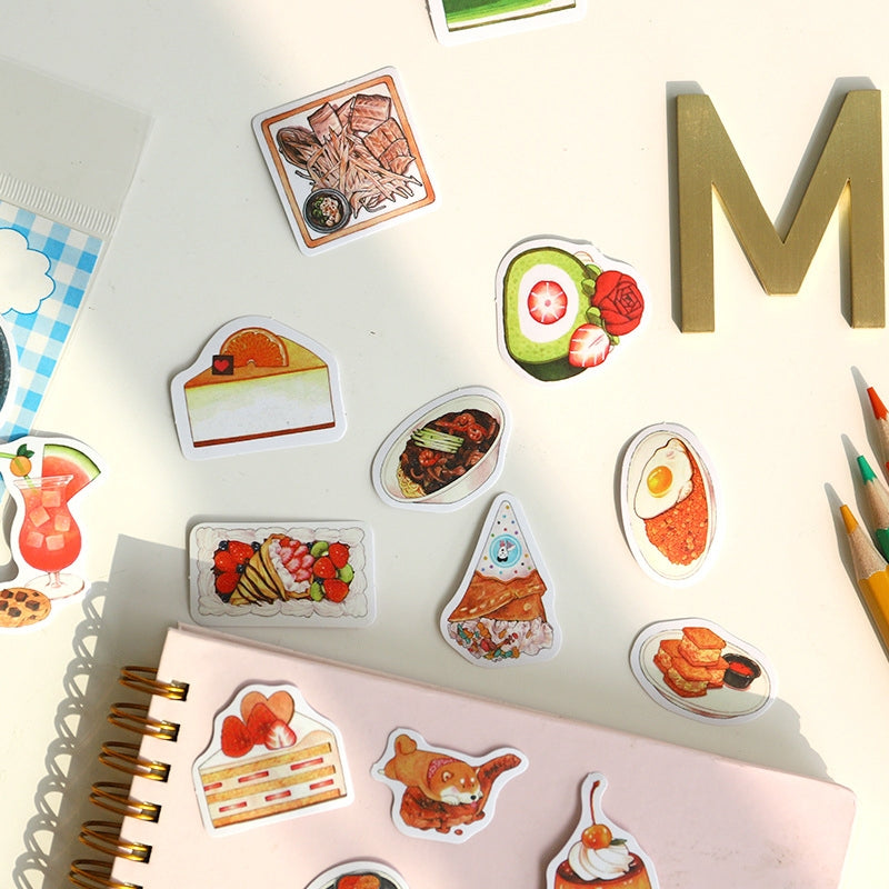 Cartoon Foods Decorative Sticker Pack b4