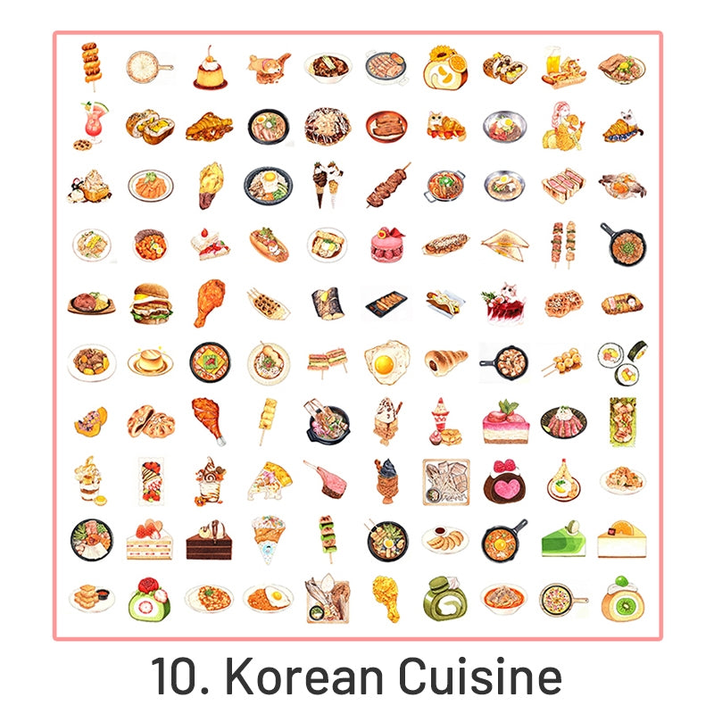 Cartoon Foods Decorative Sticker Pack sku-10