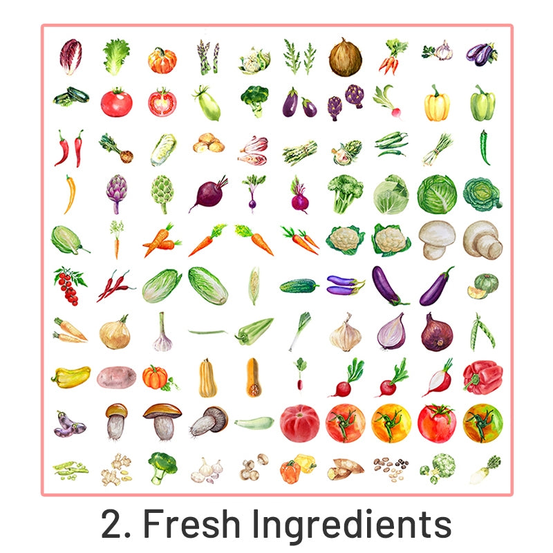 Cartoon Foods Decorative Sticker Pack sku-2