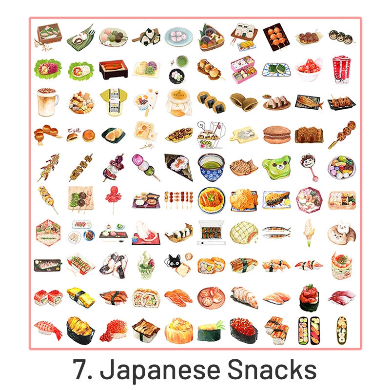 Cartoon Foods Decorative Sticker Pack sku-7
