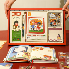 Cartoon Girl's Journey Journal Gift Box Set b4