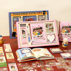 Cartoon Girl's Journey Journal Gift Box Set b5