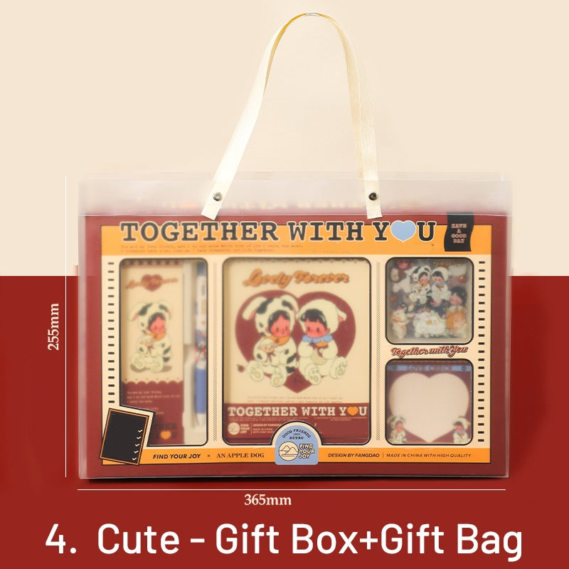 Cartoon Girl's Journey Journal Gift Box Set sku-44