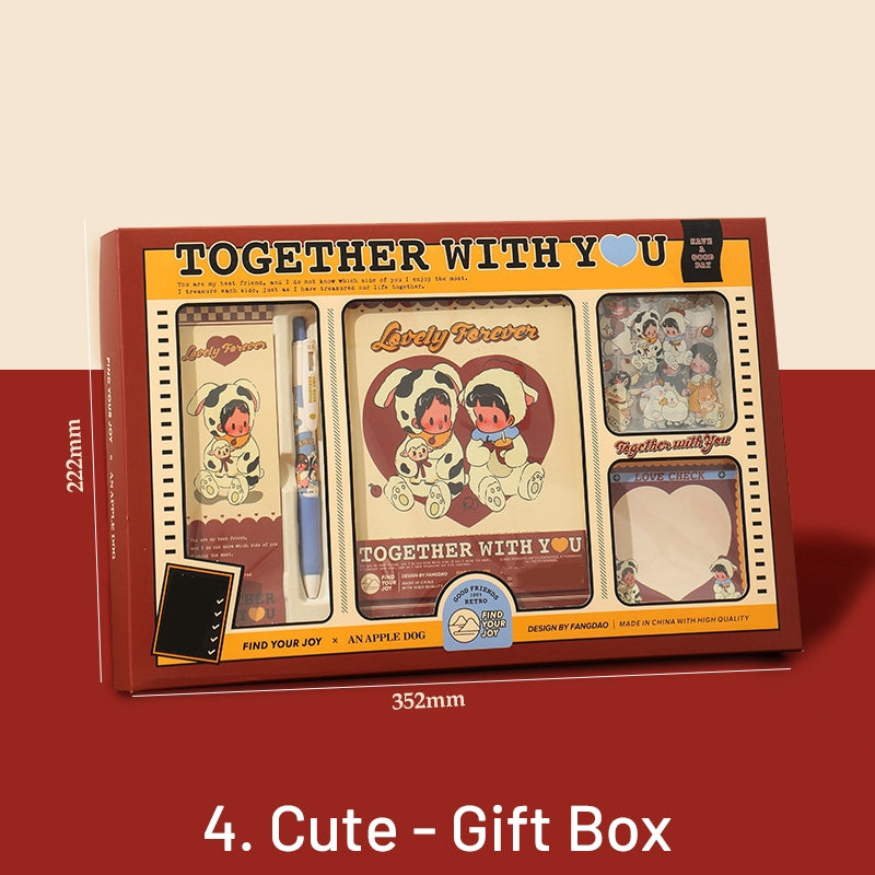 Cartoon Girl's Journey Journal Gift Box Set sku-4