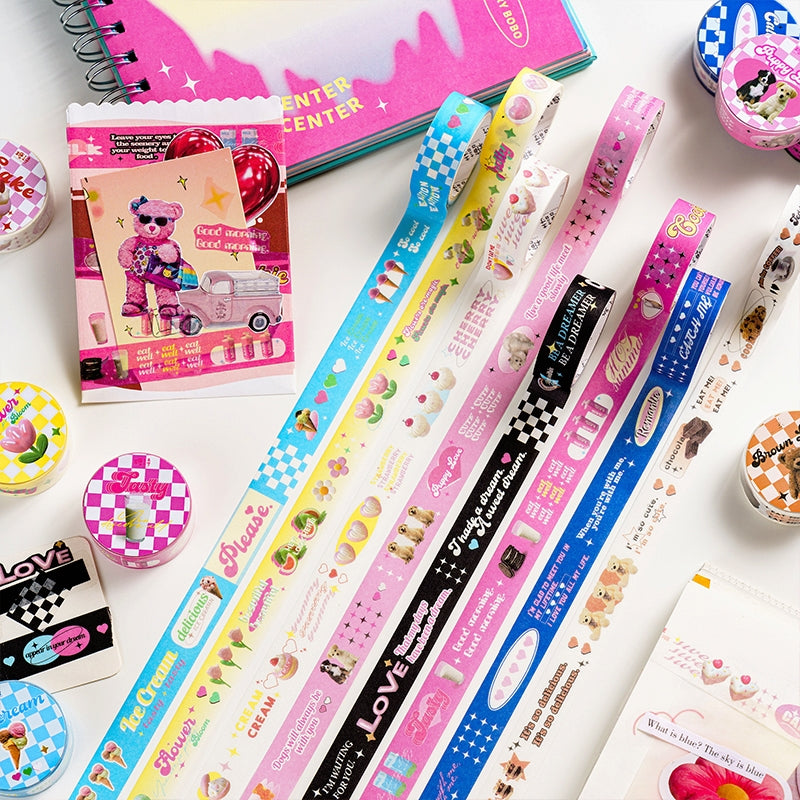 Cartoon Instagram Style Washi Tape b1