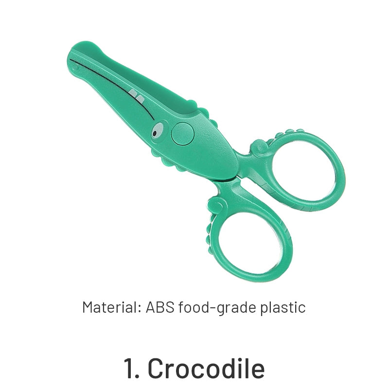 Best Deal for RTUTUR Safety Plastic Scissors Creative Elastic