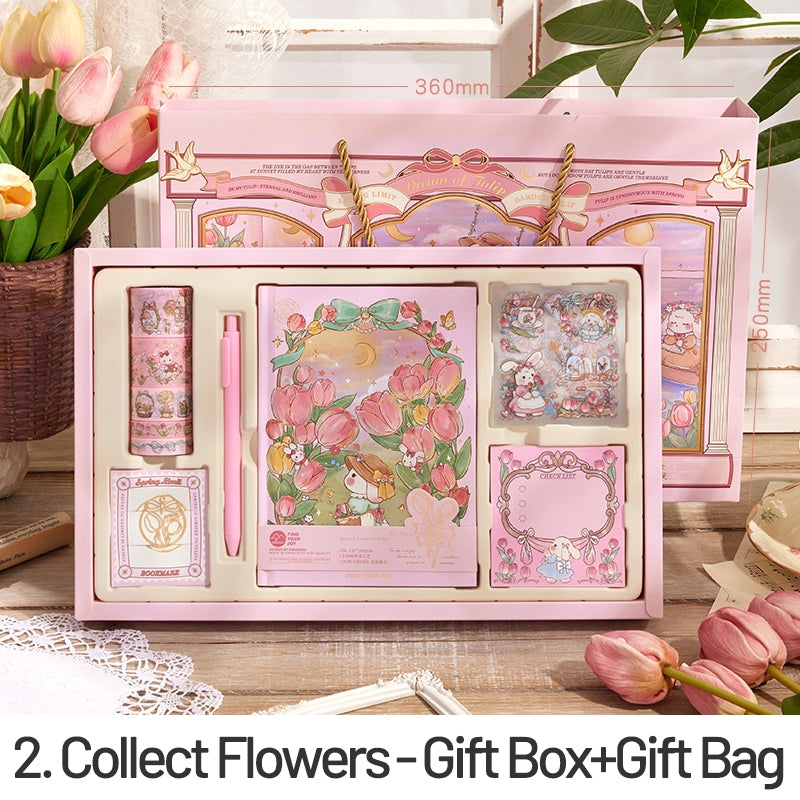 Cartoon Tulip and Rabbit Scrapbook Kit sku-22