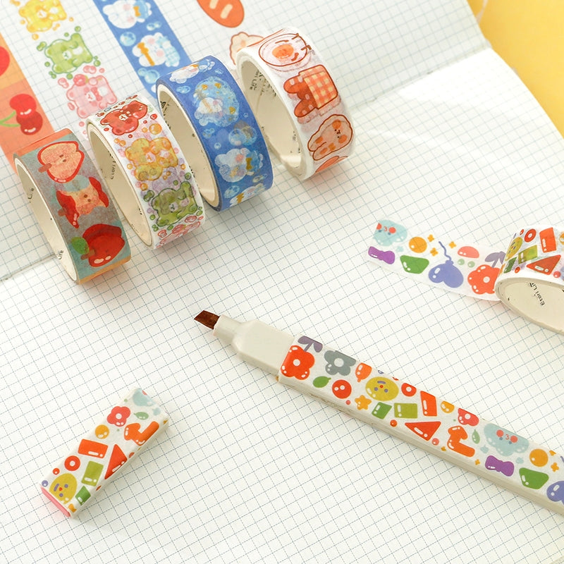 Cartoon Washi Tape - Bunny, Bubble b6