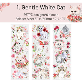 Cat Adventure Series PET Stickers sku-1