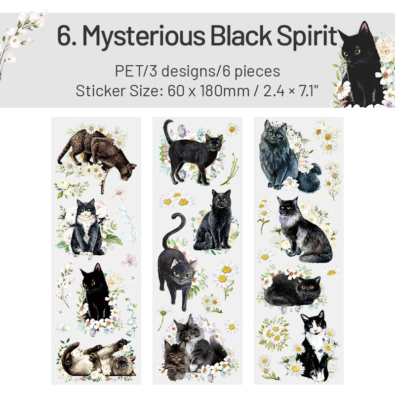 Cat Adventure Series PET Stickers sku-6