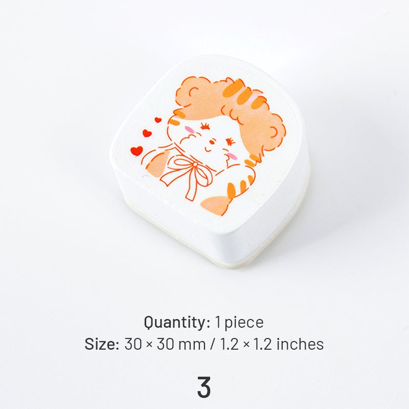 Cat and Dog Cute Cartoon Animal Shaped Rubber Stamp sku-3