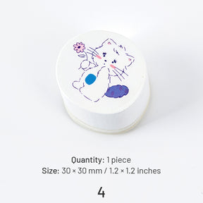 Cat and Dog Cute Cartoon Animal Shaped Rubber Stamp sku-4