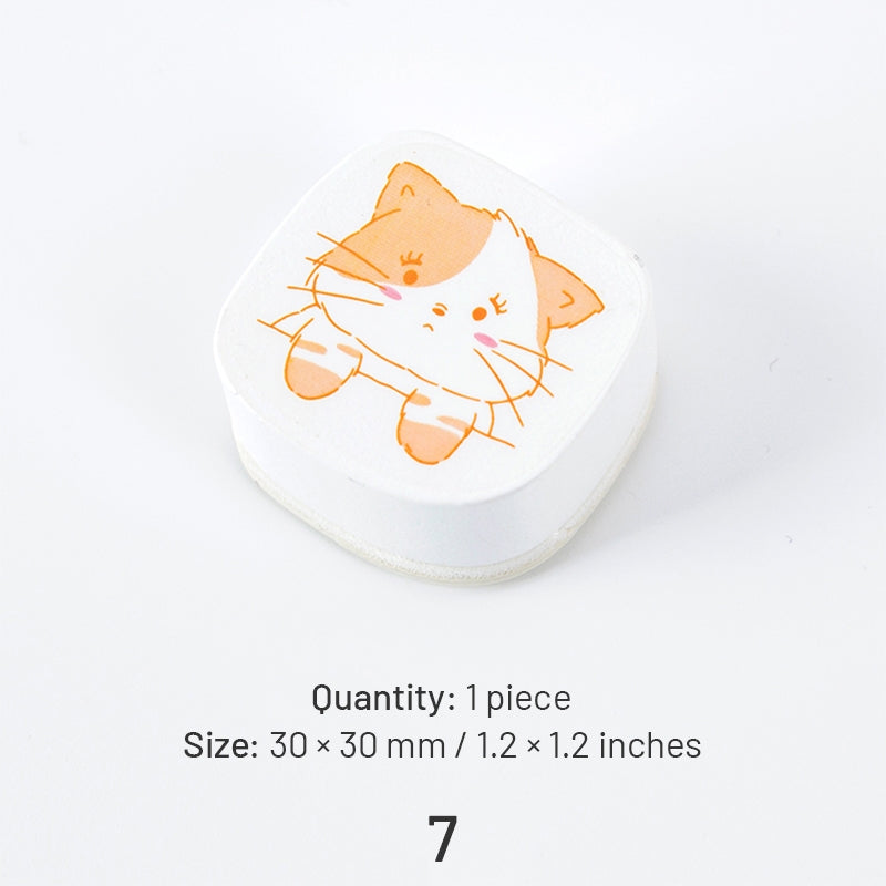 Cat and Dog Cute Cartoon Animal Shaped Rubber Stamp sku-7