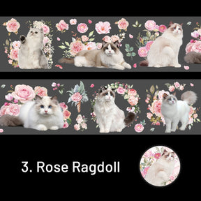 Cat and Flower Series Cat Decorative PET Tape sku-3