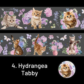 Cat and Flower Series Cat Decorative PET Tape sku-4