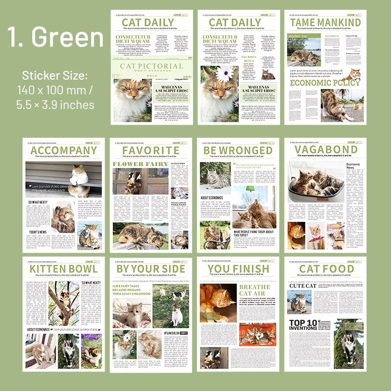 Cat Pictorial Series Cat Sticker Book sku-1
