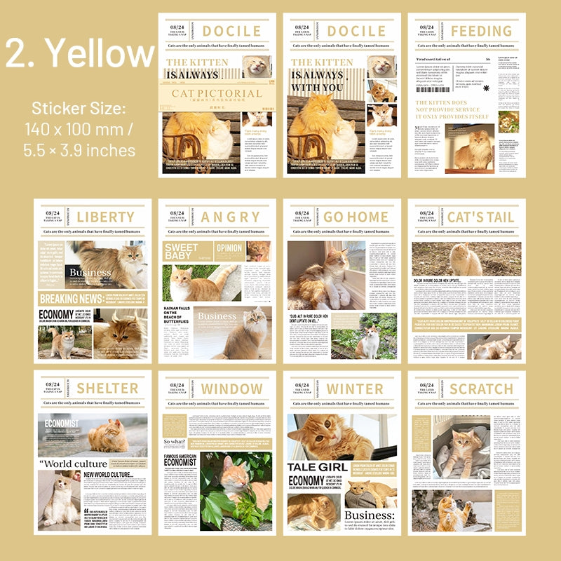 Cat Pictorial Series Cat Sticker Book sku-2