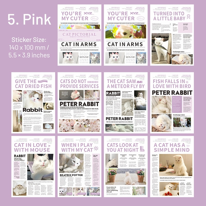 Cat Pictorial Series Cat Sticker Book sku-5
