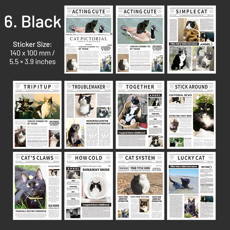 Cat Pictorial Series Cat Sticker Book sku-6