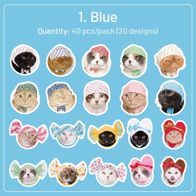 Cat Theme Adhesive Stickers sku-1