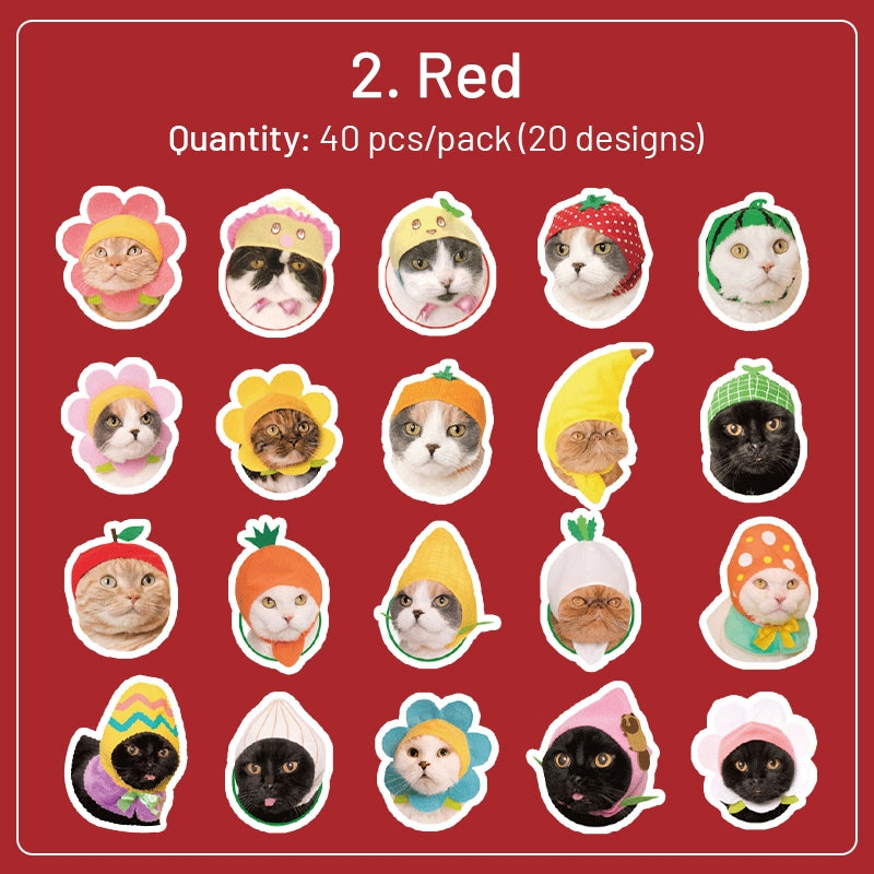 Cat Theme Adhesive Stickers sku-2