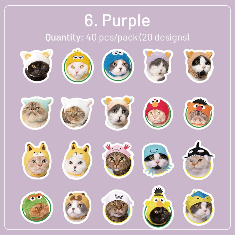 Cat Theme Adhesive Stickers sku-6