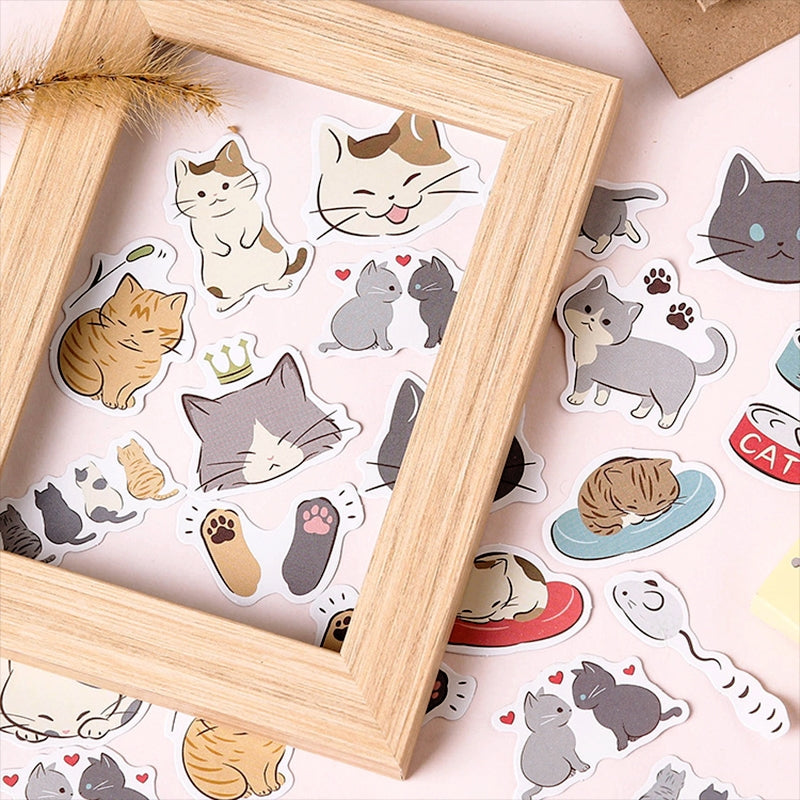 Cat-themed Cartoon Stickers b4