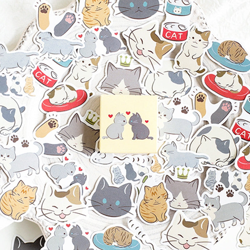 Cat-themed Cartoon Stickers b5