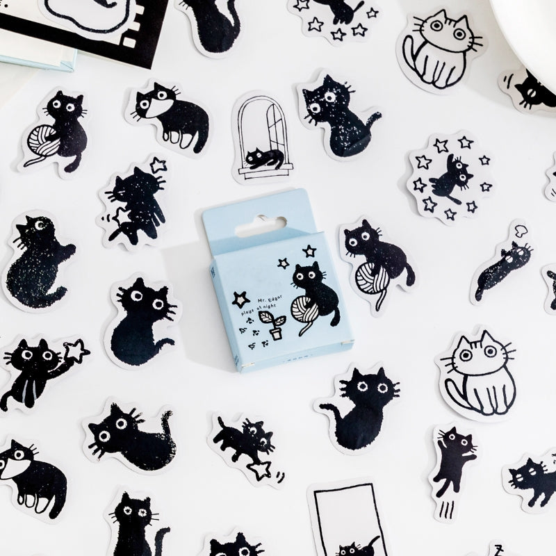 Cat-themed Decorative Stickers a