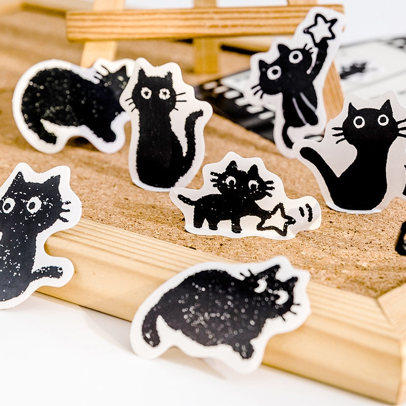 Cat-themed Decorative Stickers b4