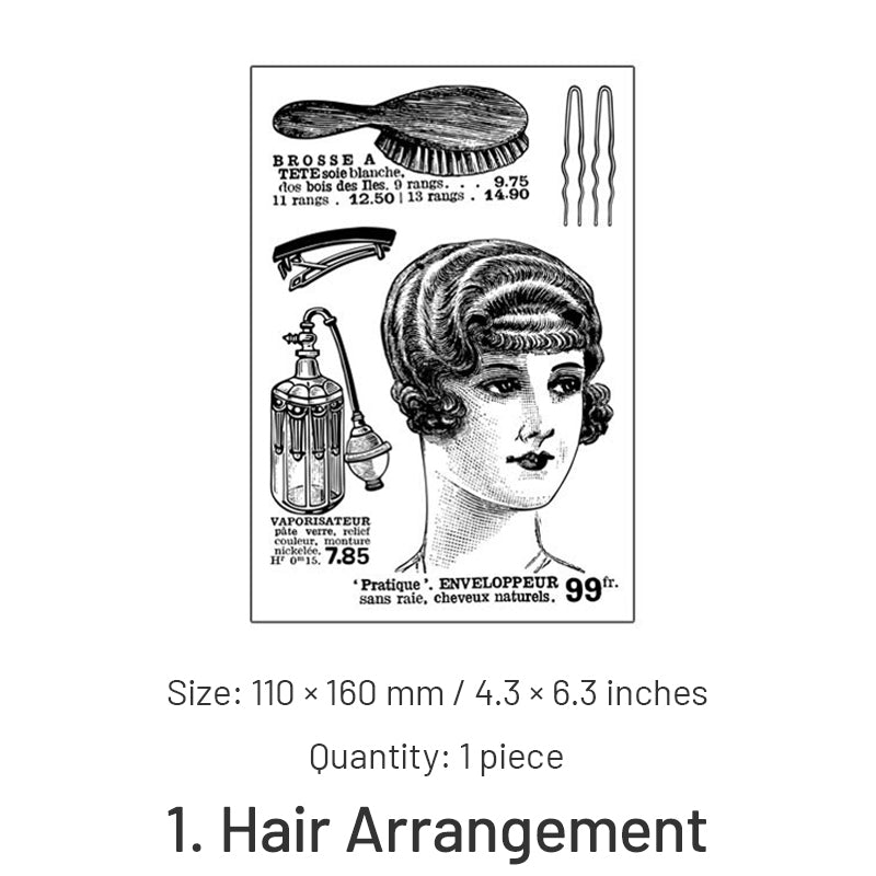 Character Transparent Silicone Stamp - Fashion Design sku-1