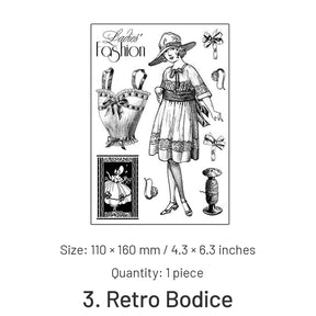 Character Transparent Silicone Stamp - Fashion Design sku-3