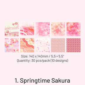Cherry Blossom Theme Background Decorative Paper sku-1