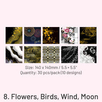8. Flowers, Birds, Wind, Moon