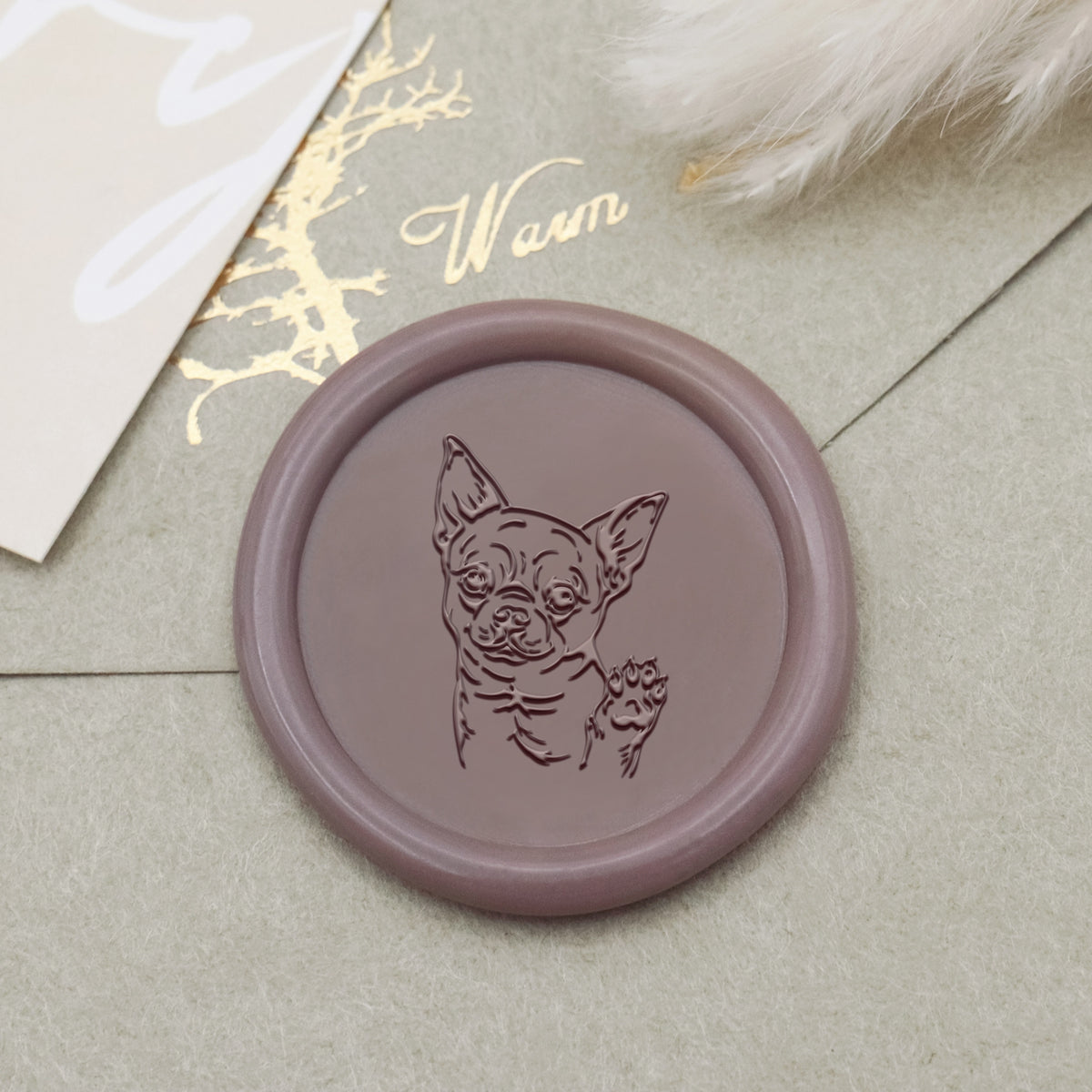 Chihuahua Dog Wax Seal Stamp - Stamprints1