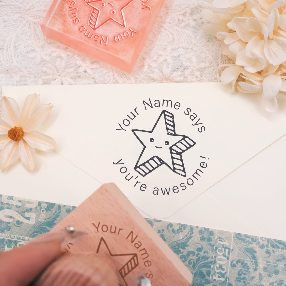 Children's Day Custom Cartoon Rubber Stamp -2 3