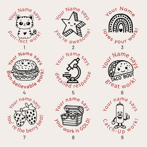 Children's Day Custom Cartoon Rubber Stamp (27 Designs)sku1-9