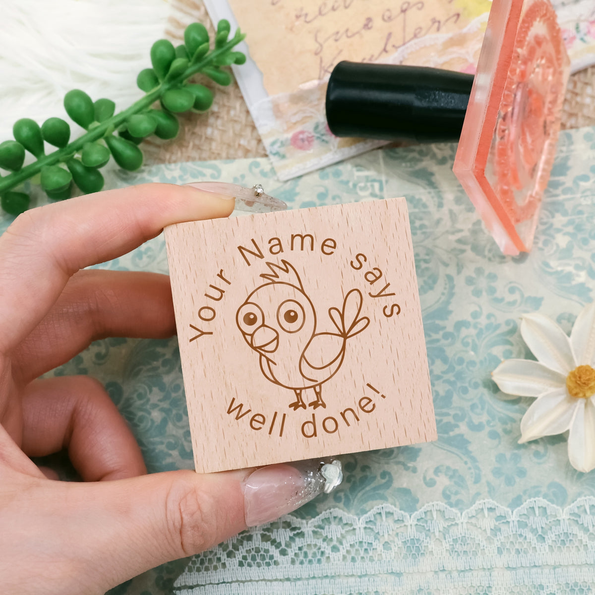 Children's Day Custom Cartoon Star Rubber Stamp-10 2