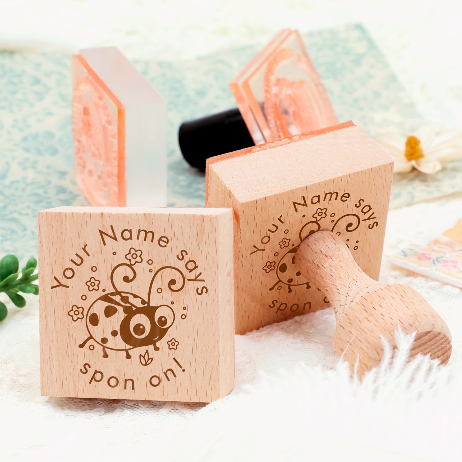 Children's Day Custom Cartoon Star Rubber Stamp-11 4