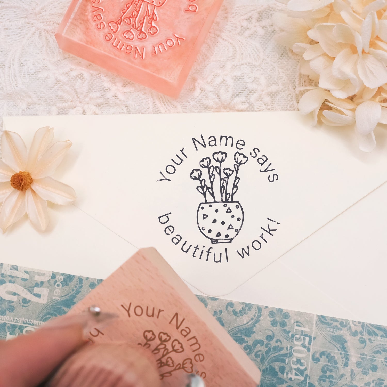 Children's Day Custom Cartoon Star Rubber Stamp-13 3