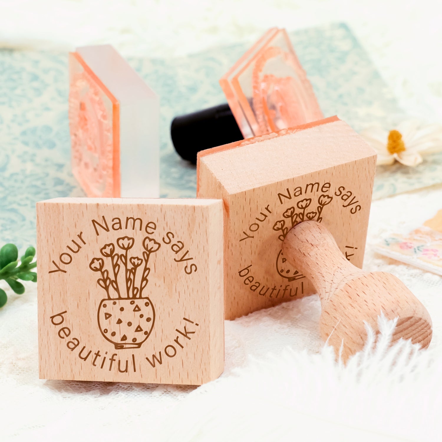 Children's Day Custom Cartoon Star Rubber Stamp-13 4