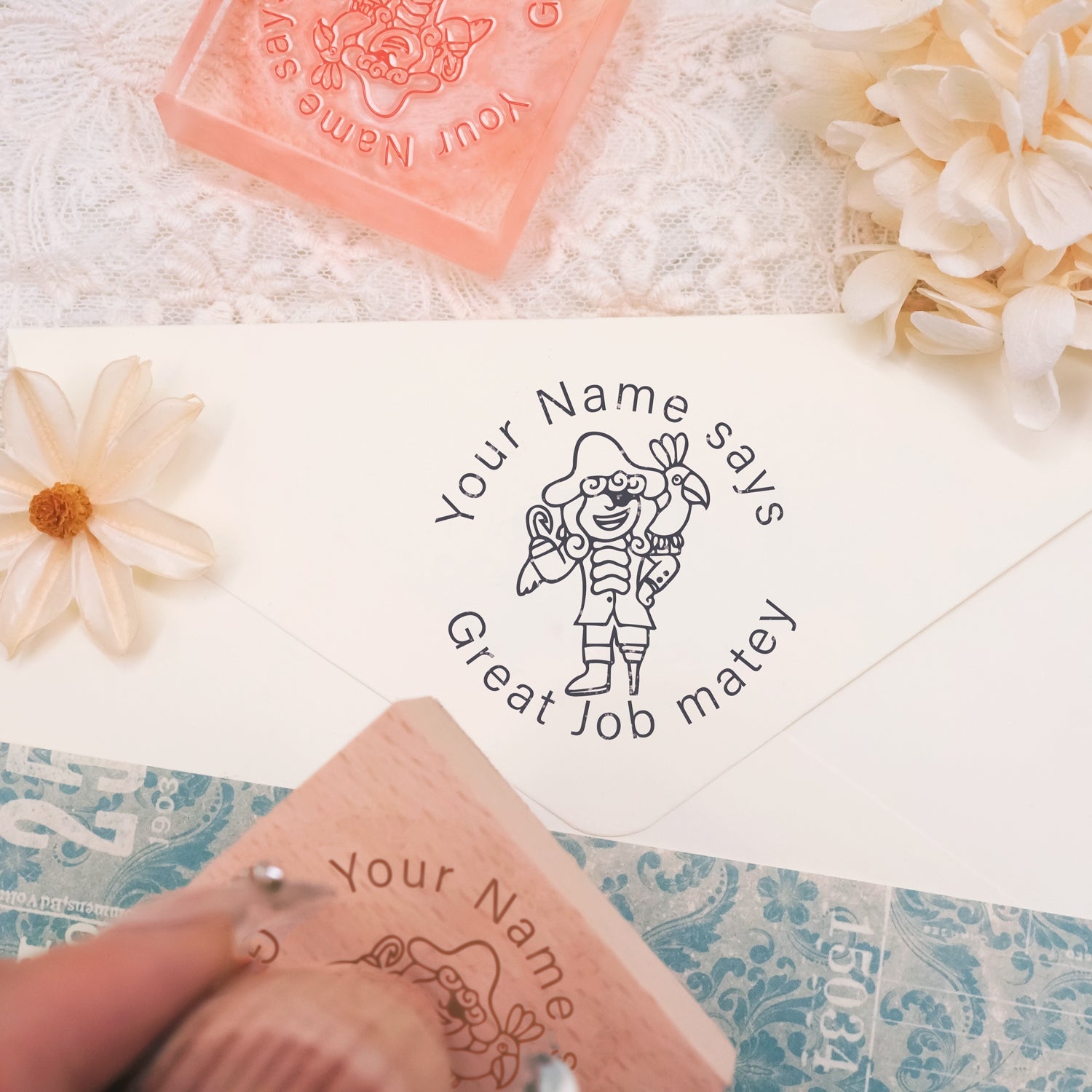 Children's Day Custom Cartoon Star Rubber Stamp-15 3