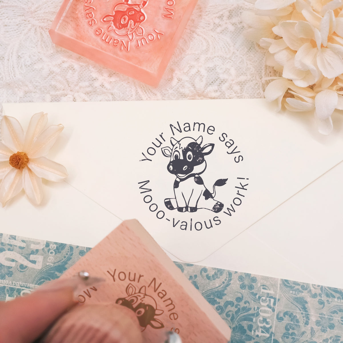 Children's Day Custom Cartoon Star Rubber Stamp-23 3
