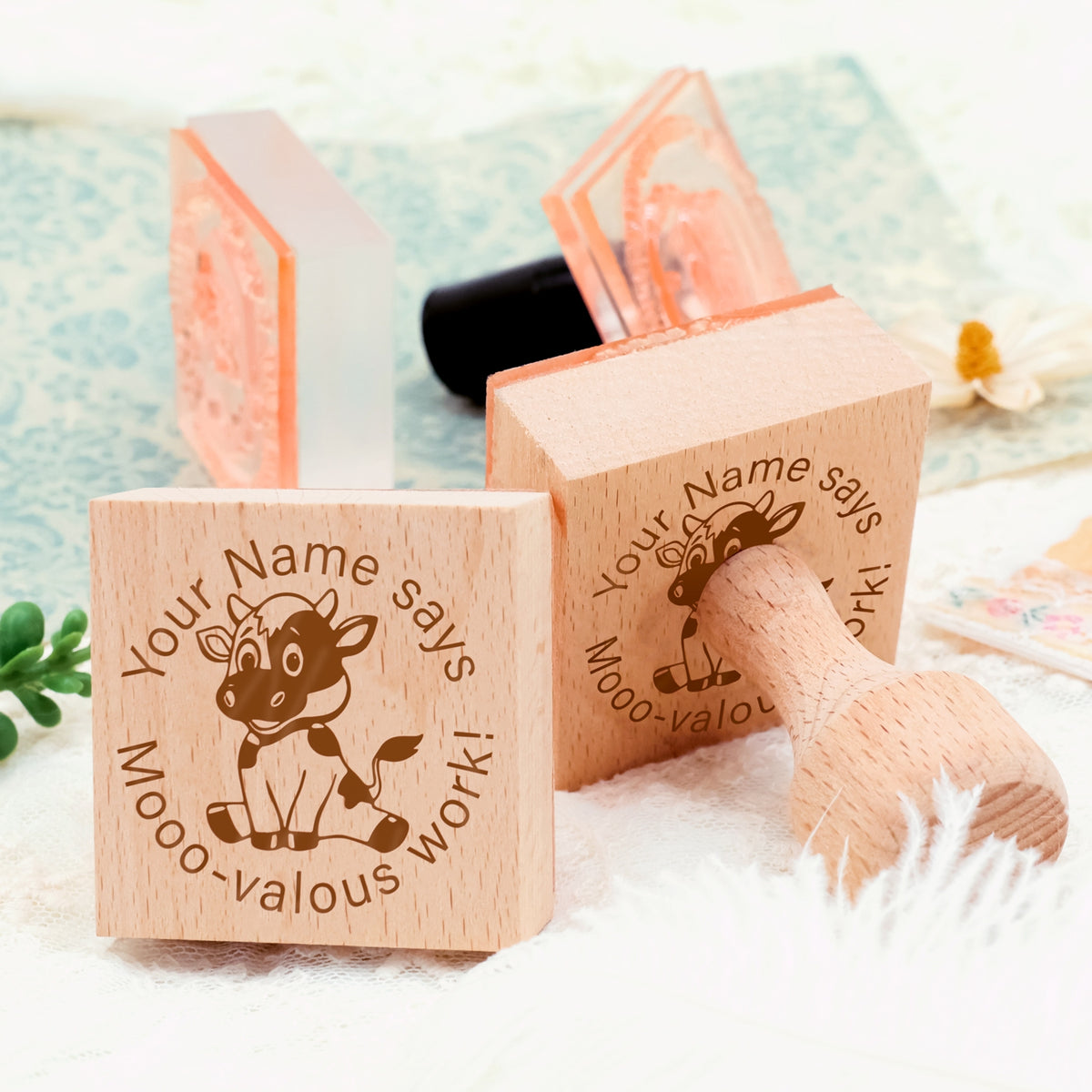 Children's Day Custom Cartoon Star Rubber Stamp-23 4