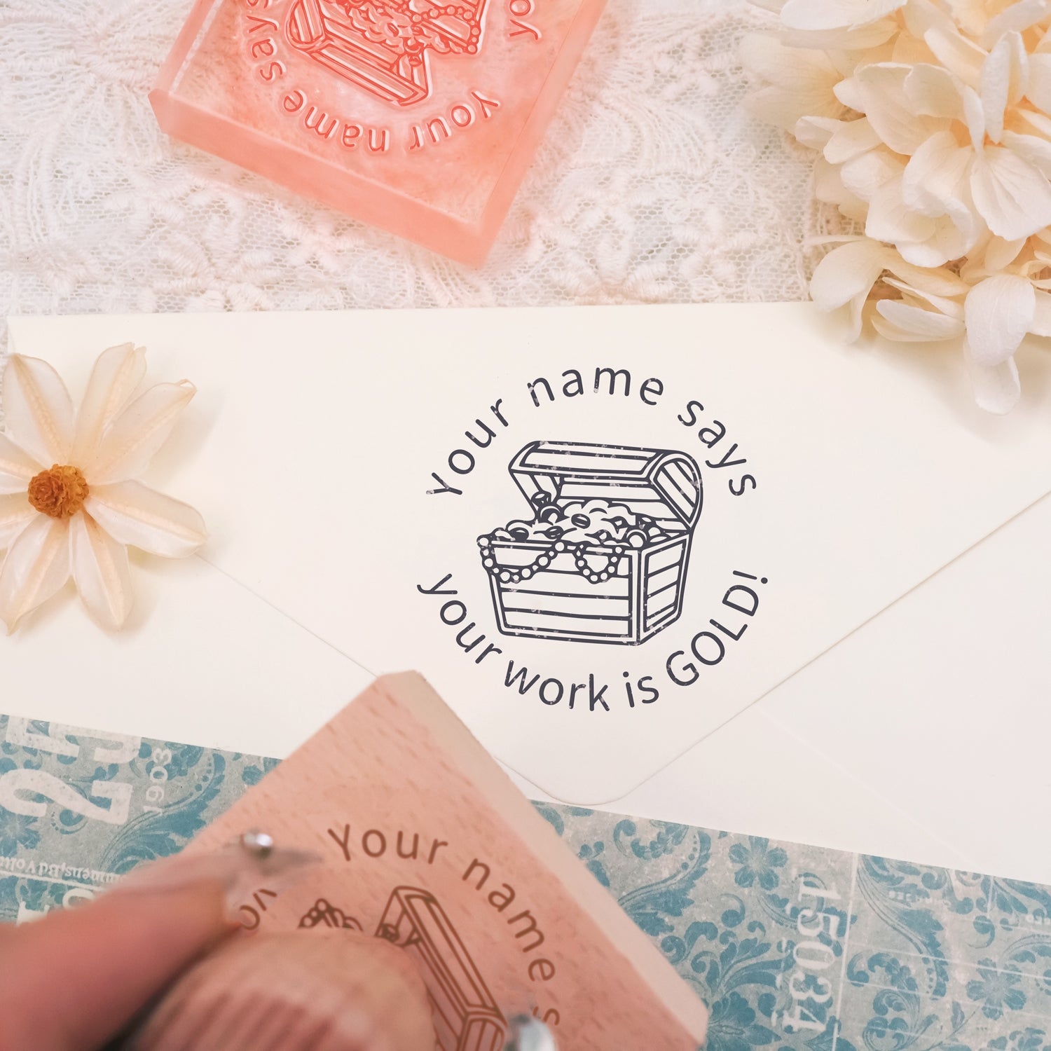 Children's Day Custom Cartoon Star Rubber Stamp-8 3