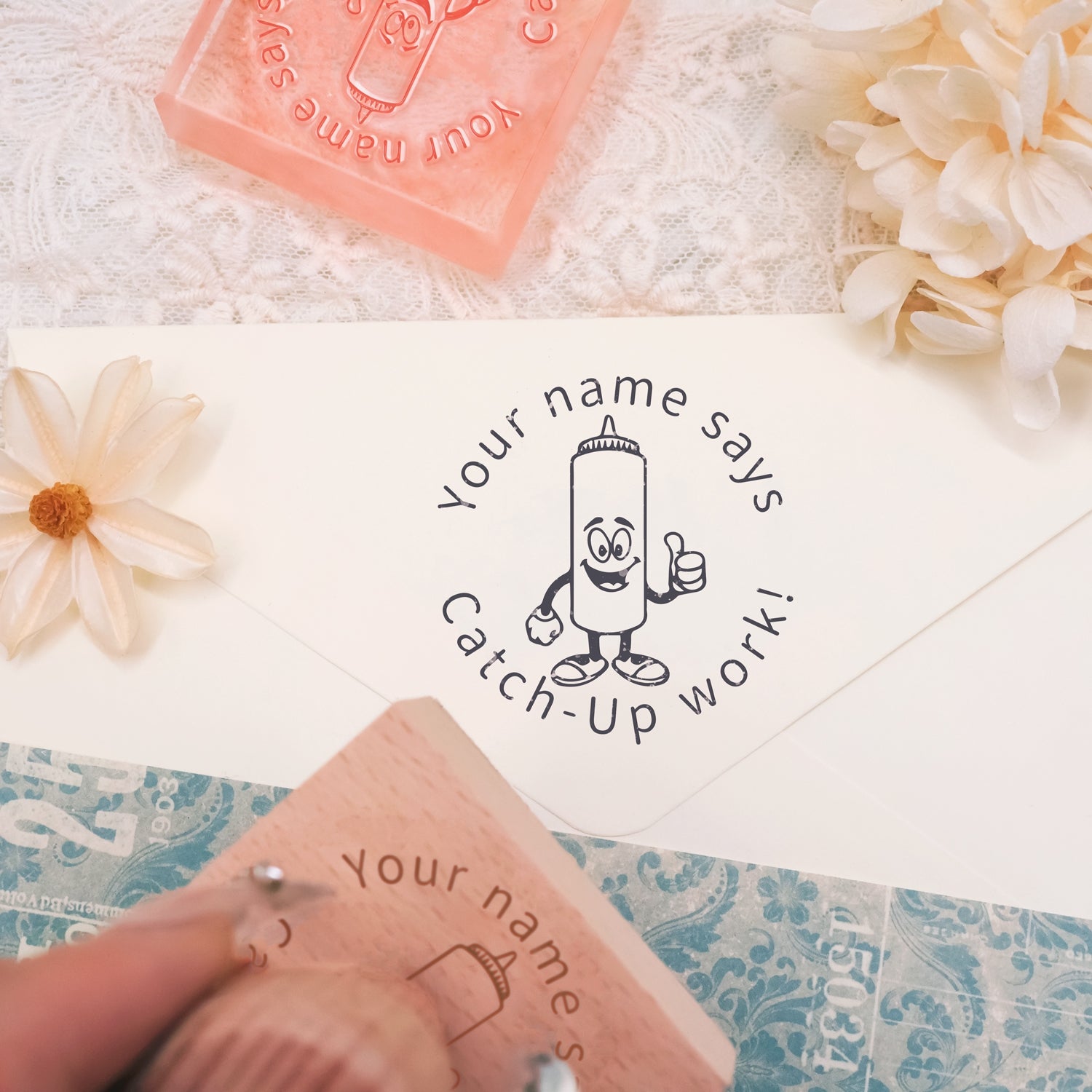 Children's Day Custom Cartoon Star Rubber Stamp-9 3