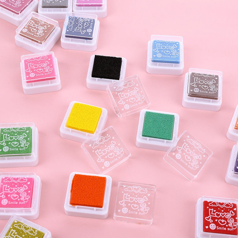 Children's Finger Painting Small Square Color Ink Pad Set b2